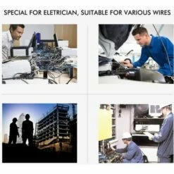Pince à Dénuder De Précision, Betterlife Wire Pince Coupante Pince Coupante Outil De Réparation Avec Build-in Coupe-câble Et Trous De Looping Pince à Sertir Pour，1 Pcs -Outil de l'électricien Soldes 2022 45634917 5