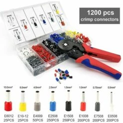 Betterlife Pince à Sertir Cosses Électriques Avec 1200 Bornes Cosse Isolées à Sertir De 0.25mm² à 10mm² Outil De Sertissage De Fil Kit Autoréglable Embouts De Câblage Electricien Professionnel（1 Pcs） -Outil de l'électricien Soldes 2022 45718638 3