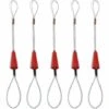 Aiguille Tire-Fil Outil D'aide à L'installation De Câbles D'électricien Dispositif De Filetage De Câbles Traction De Fil D'outil De Fixation De Bande De Poisson，Irisfr（5pcs）