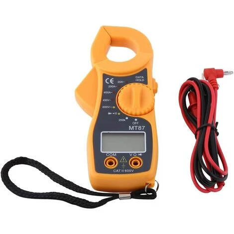 GUAZHUNIFR Multimètre Numérique Pince Multimètre AC DC Voltmètre Ampèremètre Pince De Courant Pinces Ohmmètre Volt Tester LCD Meter Pocket Digital Multi Tester Guazhuni (Orange) 1 GUAZHUNIFR Multimètre Numérique Pince Multimètre AC DC Voltmètre Ampèremètre Pince De Courant Pinces Ohmmètre Volt Tester LCD Meter Pocket Digital Multi Tester Guazhuni (Orange)