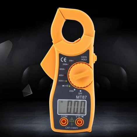 GUAZHUNIFR Multimètre Numérique Pince Multimètre AC DC Voltmètre Ampèremètre Pince De Courant Pinces Ohmmètre Volt Tester LCD Meter Pocket Digital Multi Tester Guazhuni (Orange) 5 GUAZHUNIFR Multimètre Numérique Pince Multimètre AC DC Voltmètre Ampèremètre Pince De Courant Pinces Ohmmètre Volt Tester LCD Meter Pocket Digital Multi Tester Guazhuni (Orange) – Image 5