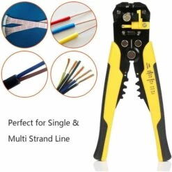 GUAZHUNIFR Pince à Dénuder,Pince à Sertir Dénudeur,de Fils Automatique，avec Reglage De Précision Cables AWG 22-10 (0,2~6.0mm²)，Pince Automatique Avec Reglage De Précision Cables AWG Guazhuni -Outil de l'électricien Soldes 2022 46396637 5