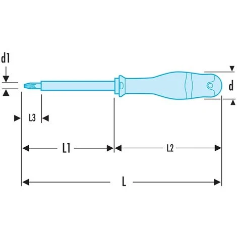 Tournevis Protwist PH1x100 VE 1000V Facom 2 Tournevis Protwist PH1x100 VE 1000V Facom – Image 2
