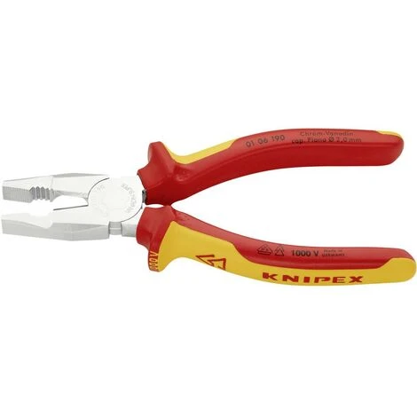 Knipex 01 06 190 VDE Pince Universelle 190 Mm DIN ISO 5746, DIN EN 60900 4 Knipex 01 06 190 VDE Pince Universelle 190 Mm DIN ISO 5746, DIN EN 60900 – Image 4