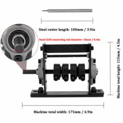 SUPERSELLER Machine à Dénuder Manuelle, Gamme De Dénudage Diamètre 1-30mm -Outil de l'électricien Soldes 2022 46772607 4