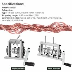 SUPERSELLER Machine à Dénuder Peut être Connectée à Une Perceuse électrique à Main Pour Entraîner Le Dénudage La Plage De Dénudage Est De 1 à 30 Mm De Diamètre -Outil de l'électricien Soldes 2022 46773029 3