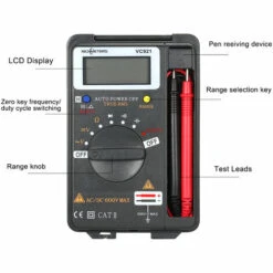 Multimètre, Ohmmètre Et Ampèremètre Multimètre Numérique RICHMETERS 4000 Comptes De Mesure De Tension Et De Capacité Portable VC921, -Outil de l'électricien Soldes 2022 47158434 5