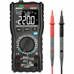 Multimètre, Ohmmètre Et Ampèremètre Multimètre Numérique MESTEK 10000 Comptes DM100 Affichage Numérique Multifonction Haute Précision Multimètre Haute Vitesse Anti-brûlure Réparation électronique Capacité Mètre Universel Mètre, Le Noir