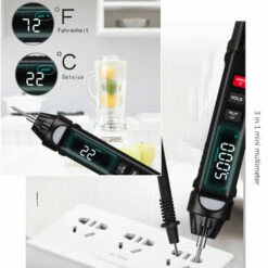 Multimètre, Ohmmètre Et Ampèremètre KKMoon Grand écran Mini Multimètre Intelligent Portable Vrai Multimètre Numérique RMS - Km99 -Outil de l'électricien Soldes 2022 47158559 4