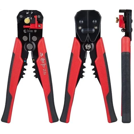 Pince à Dénuder, 5 En 1 Pince à Dénuder Multifonctionnelle électrique Pince à Dénuder Automatique Pour Coupe-câbles (Orange),HANBING 2 Pince à Dénuder, 5 En 1 Pince à Dénuder Multifonctionnelle électrique Pince à Dénuder Automatique Pour Coupe-câbles (Orange),HANBING – Image 2