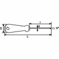 TOURNEVIS BIMATIERE S1 TORX T7 SAM OUTILLAGE - T7X50-- -Outil de l'électricien Soldes 2022 47675519 3