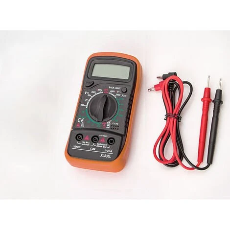 ELLE Multimètre Numérique LCD, Haute Qualité Voltmètre Ampèremètre Ohmmètre, Portable Digital Testeur Electrique Mesure Tension Courant Continuité Résistance AC DC Circuit Diodes Transistors 2 ELLE Multimètre Numérique LCD, Haute Qualité Voltmètre Ampèremètre Ohmmètre, Portable Digital Testeur Electrique Mesure Tension Courant Continuité Résistance AC DC Circuit Diodes Transistors – Image 2