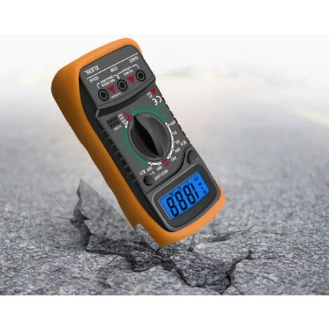 ELLE Multimètre Numérique LCD, Haute Qualité Voltmètre Ampèremètre Ohmmètre, Portable Digital Testeur Electrique Mesure Tension Courant Continuité Résistance AC DC Circuit Diodes Transistors 4 ELLE Multimètre Numérique LCD, Haute Qualité Voltmètre Ampèremètre Ohmmètre, Portable Digital Testeur Electrique Mesure Tension Courant Continuité Résistance AC DC Circuit Diodes Transistors – Image 4