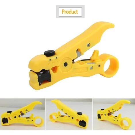 LONGZIMING Universel Dénudeur De Câbles, Outil De Dénudage, Pince à Dénuder Cutter Outil, Coaxiaux RG 59/6/7/11 Cat5/6 Pince à Dénuder UTP Coaxial Coax Câble, Pour Câbles Coaxiaux Et De Données 125 Mm 2 LONGZIMING Universel Dénudeur De Câbles, Outil De Dénudage, Pince à Dénuder Cutter Outil, Coaxiaux RG 59/6/7/11 Cat5/6 Pince à Dénuder UTP Coaxial Coax Câble, Pour Câbles Coaxiaux Et De Données 125 Mm – Image 2