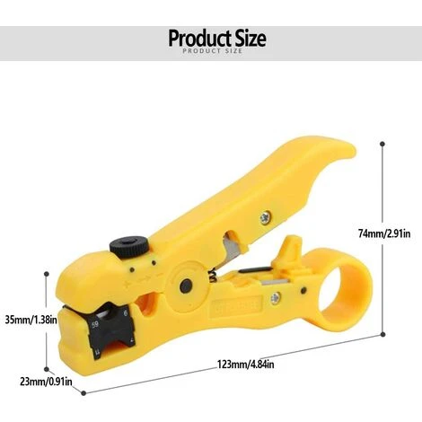 LONGZIMING Universel Dénudeur De Câbles, Outil De Dénudage, Pince à Dénuder Cutter Outil, Coaxiaux RG 59/6/7/11 Cat5/6 Pince à Dénuder UTP Coaxial Coax Câble, Pour Câbles Coaxiaux Et De Données 125 Mm 3 LONGZIMING Universel Dénudeur De Câbles, Outil De Dénudage, Pince à Dénuder Cutter Outil, Coaxiaux RG 59/6/7/11 Cat5/6 Pince à Dénuder UTP Coaxial Coax Câble, Pour Câbles Coaxiaux Et De Données 125 Mm – Image 3