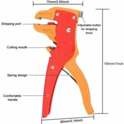 READCLY Pince à Dénuder Et Coupe-fil Automatique, Outil De Dénudage De Câble Isolé Réglable Pour Réparation électronique Et Automobile -Outil de l'électricien Soldes 2022 48782889 5