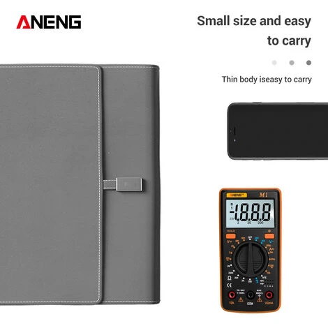 Multimètre, Ohmmètre Et Ampèremètre Multimètre Numérique Portable ANENG M1 Rétro-éclairage LCD Haute Précision Tension Ca/cc Courant Résistance Transistor Testeur De Continuité Protection Contre Les Surcharges, Orange - Orange 3 Multimètre, Ohmmètre Et Ampèremètre Multimètre Numérique Portable ANENG M1 Rétro-éclairage LCD Haute Précision Tension Ca/cc Courant Résistance Transistor Testeur De Continuité Protection Contre Les Surcharges, Orange - Orange – Image 3