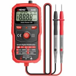 ANENG 8340 Multimètre Numérique Intelligent 1999 écran De Rétro-éclairage/fonction De Lampe De Poche Noir + Rouge (sans Batterie)