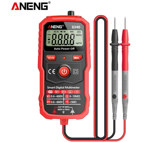 ANENG 8340 Multimètre Numérique Intelligent 1999 écran De Rétro-éclairage/fonction De Lampe De Poche Noir + Rouge (sans Batterie) 2 ANENG 8340 Multimètre Numérique Intelligent 1999 écran De Rétro-éclairage/fonction De Lampe De Poche Noir + Rouge (sans Batterie) – Image 2