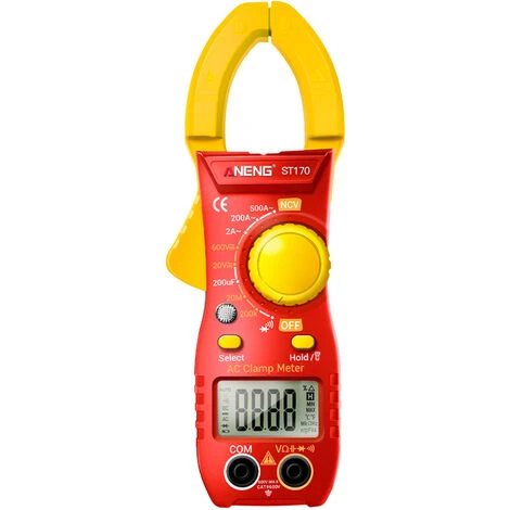 ANENG ST170 Smart Clamp-on Current Multimeter 1999, Compte, Affichage Numérique LCD Rétroéclairé Avec Lampe De Poche, Rouge Et Jaune (sans Batterie) - Rouge Et Jaune (sans Batterie) 1 ANENG ST170 Smart Clamp-on Current Multimeter 1999, Compte, Affichage Numérique LCD Rétroéclairé Avec Lampe De Poche, Rouge Et Jaune (sans Batterie) - Rouge Et Jaune (sans Batterie)
