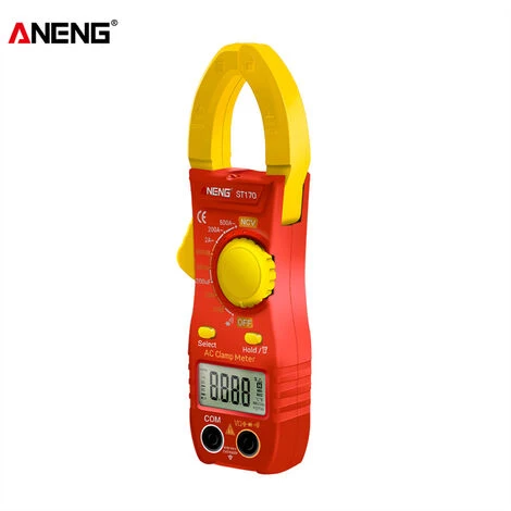 ANENG ST170 Smart Clamp-on Current Multimeter 1999, Compte, Affichage Numérique LCD Rétroéclairé Avec Lampe De Poche, Rouge Et Jaune (sans Batterie) - Rouge Et Jaune (sans Batterie) 3 ANENG ST170 Smart Clamp-on Current Multimeter 1999, Compte, Affichage Numérique LCD Rétroéclairé Avec Lampe De Poche, Rouge Et Jaune (sans Batterie) - Rouge Et Jaune (sans Batterie) – Image 3