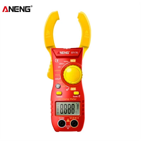 ANENG ST170 Smart Clamp-on Current Multimeter 1999, Compte, Affichage Numérique LCD Rétroéclairé Avec Lampe De Poche, Rouge Et Jaune (sans Batterie) - Rouge Et Jaune (sans Batterie) 4 ANENG ST170 Smart Clamp-on Current Multimeter 1999, Compte, Affichage Numérique LCD Rétroéclairé Avec Lampe De Poche, Rouge Et Jaune (sans Batterie) - Rouge Et Jaune (sans Batterie) – Image 4