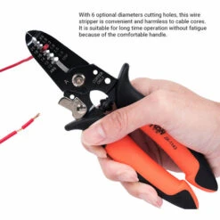 Pince à Dénuder PARON Pince à Dénuder Multifonctionnelle à 6 Trous Meulage Fin Pince à Dénuder De Type Cisaillement Pince à Serrer Les Fils Double Couche Deux Couleurs Poignée Confortable Pince Coupante AWG20-10 08-26 Mm² JX-1143-A 7 Pince à Dénuder PARON Pince à Dénuder Multifonctionnelle à 6 Trous Meulage Fin Pince à Dénuder De Type Cisaillement Pince à Serrer Les Fils Double Couche Deux Couleurs Poignée Confortable Pince Coupante AWG20-10 08-26 Mm² JX-1143-A -Outil de l'électricien Soldes 2022 49287398 3