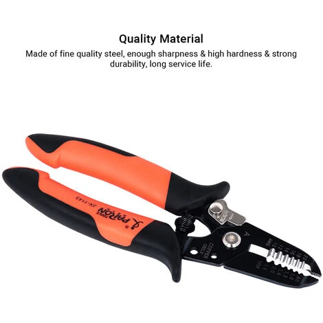 Pince à Dénuder PARON Pince à Dénuder Multifonctionnelle à 6 Trous Meulage Fin Pince à Dénuder De Type Cisaillement Pince à Serrer Les Fils Double Couche Deux Couleurs Poignée Confortable Pince Coupante AWG20-10 08-26 Mm² JX-1143-A 5 Pince à Dénuder PARON Pince à Dénuder Multifonctionnelle à 6 Trous Meulage Fin Pince à Dénuder De Type Cisaillement Pince à Serrer Les Fils Double Couche Deux Couleurs Poignée Confortable Pince Coupante AWG20-10 08-26 Mm² JX-1143-A – Image 5