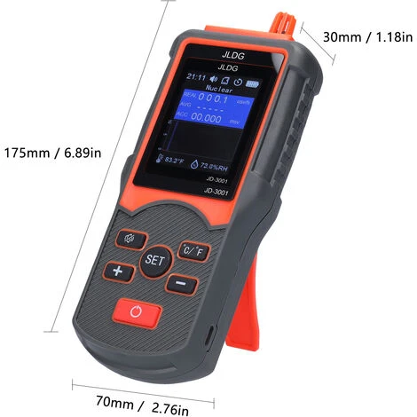 HAPPYSHOPPING Compteur Geiger Complet + Appareil De Détection Des Rayonnements électromagnétiques Détection De La Température Et De L'humidité Conversion Des Unités De Température 3 HAPPYSHOPPING Compteur Geiger Complet + Appareil De Détection Des Rayonnements électromagnétiques Détection De La Température Et De L'humidité Conversion Des Unités De Température – Image 3