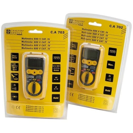 Multimètre Numérique De Poche 2000 Points CA 703 Pocket DMM | P01191740Z - Chauvin Arnoux 4 Multimètre Numérique De Poche 2000 Points CA 703 Pocket DMM | P01191740Z - Chauvin Arnoux – Image 4