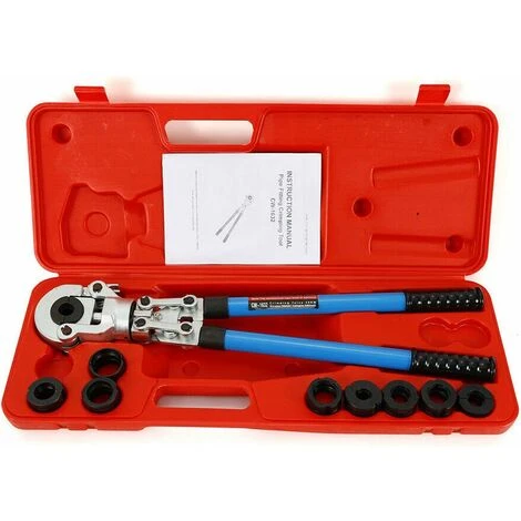 GOJOY Pince à Sertir 9 Th - Contour En V - Mâchoires De Sertissage Pour Tube En Cuivre - Tête Pivotante à 360° - Bras Télescopique Pour Un Développement Optimal De La Force - Bras Télescopique 2 GOJOY Pince à Sertir 9 Th - Contour En V - Mâchoires De Sertissage Pour Tube En Cuivre - Tête Pivotante à 360° - Bras Télescopique Pour Un Développement Optimal De La Force - Bras Télescopique – Image 2