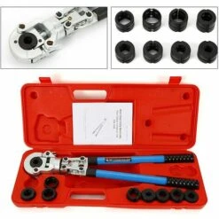 GOJOY Pince à Sertir 9 Th - Contour En V - Mâchoires De Sertissage Pour Tube En Cuivre - Tête Pivotante à 360° - Bras Télescopique Pour Un Développement Optimal De La Force - Bras Télescopique 9 GOJOY Pince à Sertir 9 Th - Contour En V - Mâchoires De Sertissage Pour Tube En Cuivre - Tête Pivotante à 360° - Bras Télescopique Pour Un Développement Optimal De La Force - Bras Télescopique -Outil de l'électricien Soldes 2022 50002261 5