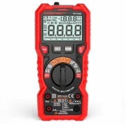 Multimètre, Ohmmètre Et Ampèremètre Multimètre Numérique HABOTEST HT118A Multimètre à Portée Automatique 6000 Points True RMS Mesurant La Tension AC/DC Résistance De Courant Capacité Fréquence Température NCV Diode De Test Avec Lampe De Poche Rétroéclairé