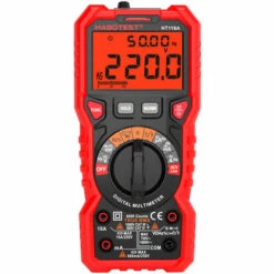 Multimètre, Ohmmètre Et Ampèremètre Multimètre Numérique HABOTEST HT118A Multimètre à Portée Automatique 6000 Points True RMS Mesurant La Tension AC/DC Résistance De Courant Capacité Fréquence Température NCV Diode De Test Avec Lampe De Poche Rétroéclairé -Outil de l'électricien Soldes 2022 50462518 3