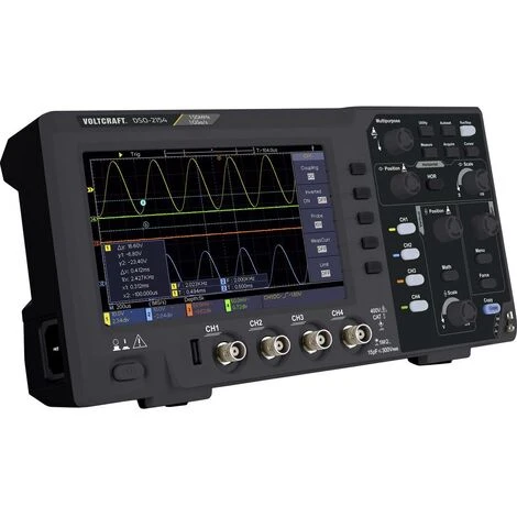 Oscilloscope Numérique VOLTCRAFT DSO-2154 SE 150 MHz 4 Canaux 1 Géch/s 80 Kpts 8 Bits Mémoire Numérique (DSO) 1 Oscilloscope Numérique VOLTCRAFT DSO-2154 SE 150 MHz 4 Canaux 1 Géch/s 80 Kpts 8 Bits Mémoire Numérique (DSO)