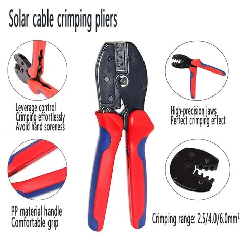 ELLE Kit D'outils De Sertissage Compatible Avec Le Connecteur De Câble Solaire MC4, 27 Pièces 2 ELLE Kit D'outils De Sertissage Compatible Avec Le Connecteur De Câble Solaire MC4, 27 Pièces – Image 2