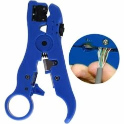 DKSFJKL Pince à Dénuder Coupecâble Outil De Dénudage Pince à Dénuder Dénudeur De Câble Coaxial Universel Pour Plat -Outil de l'électricien Soldes 2022 50995118 4