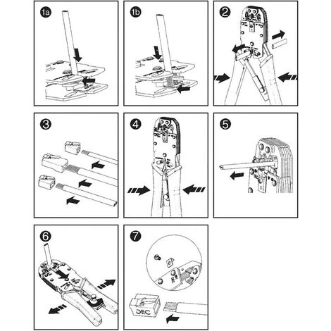 Pince à Sertir Digitus DN-94004 - Rouge, Noir 3 Pince à Sertir Digitus DN-94004 - Rouge, Noir – Image 3