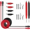ZHUOXUAN Cordons De Test Multimetre ,ensemble De Sondes De Test Electroniques 16 En 1 10A/92cm