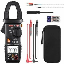 Pince Ampèremétrique TACKLIFE, Ampèremètre 6000 Points, Multimètre Numérique Professionnelle Avec Test De Plage Auto NCV Courant-CM02A