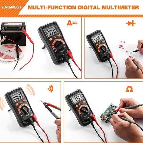 Multimètre Numérique Classique, Multi-Testeur TACKLIFE Avec Détection De Tension Sans Contact, Ecran LCD Rétroéclairé - DM02A 3 Multimètre Numérique Classique, Multi-Testeur TACKLIFE Avec Détection De Tension Sans Contact, Ecran LCD Rétroéclairé - DM02A – Image 3
