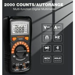 Multimètre Numérique Classique, Multi-Testeur TACKLIFE Avec Détection De Tension Sans Contact, Ecran LCD Rétroéclairé - DM02A 7 Multimètre Numérique Classique, Multi-Testeur TACKLIFE Avec Détection De Tension Sans Contact, Ecran LCD Rétroéclairé - DM02A -Outil de l'électricien Soldes 2022 51766061 4