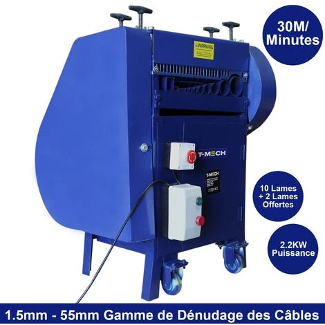 T-Mech Machine à Dénuder Fils De Câble 55mm | MonsterShop - Bleu 1 T-Mech Machine à Dénuder Fils De Câble 55mm | MonsterShop - Bleu