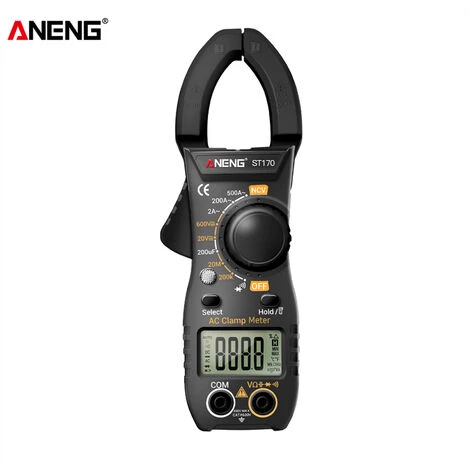 ANENG ST170 Pince Multimètre Intelligente 1999 Comptes Multimètre Numérique à Sélection Automatique Écran LCD Tension AC DC Testeur De Courant AC Lampe De Poche LED NCV Compteur De Tension à Induction Test De Diode De Capacité De Résistance - Le Noir 2 ANENG ST170 Pince Multimètre Intelligente 1999 Comptes Multimètre Numérique à Sélection Automatique Écran LCD Tension AC DC Testeur De Courant AC Lampe De Poche LED NCV Compteur De Tension à Induction Test De Diode De Capacité De Résistance - Le Noir – Image 2