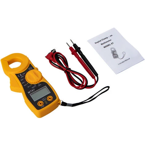Multimètre à Pince Numérique AC DC Voltmètre Ampèremètre Ohmmètre Testeur De Tension LCD Macaron 1 Multimètre à Pince Numérique AC DC Voltmètre Ampèremètre Ohmmètre Testeur De Tension LCD Macaron