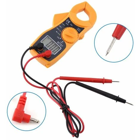 Multimètre à Pince Numérique AC DC Voltmètre Ampèremètre Ohmmètre Testeur De Tension LCD Macaron 2 Multimètre à Pince Numérique AC DC Voltmètre Ampèremètre Ohmmètre Testeur De Tension LCD Macaron – Image 2