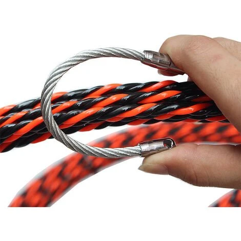Aiguille Electricien 50M Tire Fil Electrique 5mm Diamètre Aiguille Tire Fil, Rétractable D'installation Pour Tire Cable Et Rallonge En Acier Spiralé Flexible Tire Fils Electrique Tire Fils D'électricien Macaron 4 Aiguille Electricien 50M Tire Fil Electrique 5mm Diamètre Aiguille Tire Fil, Rétractable D'installation Pour Tire Cable Et Rallonge En Acier Spiralé Flexible Tire Fils Electrique Tire Fils D'électricien Macaron – Image 4