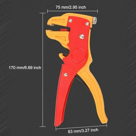 Pince à Dénuder Automatique 0,2 à 6 Mm - Pince à Dénuder Réglable Et Isolée - Pour Réparation électrique Domestique Professionnelle Industrielle (rouge-jaune)Macaron 5 Pince à Dénuder Automatique 0,2 à 6 Mm - Pince à Dénuder Réglable Et Isolée - Pour Réparation électrique Domestique Professionnelle Industrielle (rouge-jaune)Macaron – Image 5