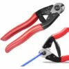 Pince Coupe-câbles Multifonction Coupe-Fil De Vélo En Acier Coupe-fil à Cliquet Pince Coupante De Câble Robuste Avec Poignée Rouge Outil De Réparation Pour Vélo Macaron