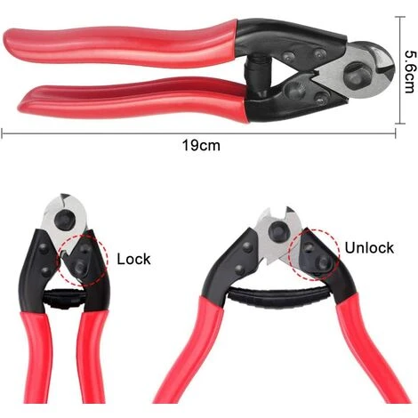 Pince Coupe-câbles Multifonction Coupe-Fil De Vélo En Acier Coupe-fil à Cliquet Pince Coupante De Câble Robuste Avec Poignée Rouge Outil De Réparation Pour Vélo Macaron 2 Pince Coupe-câbles Multifonction Coupe-Fil De Vélo En Acier Coupe-fil à Cliquet Pince Coupante De Câble Robuste Avec Poignée Rouge Outil De Réparation Pour Vélo Macaron – Image 2
